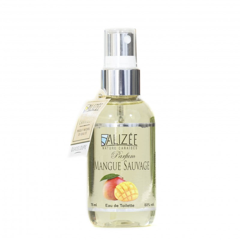 Eau de toilette parfum mangue sauvage de Guadeloupe 75 ml