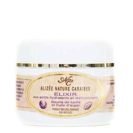Elixir hydratant au beurre de karité huile d'argan de Guadeloupe