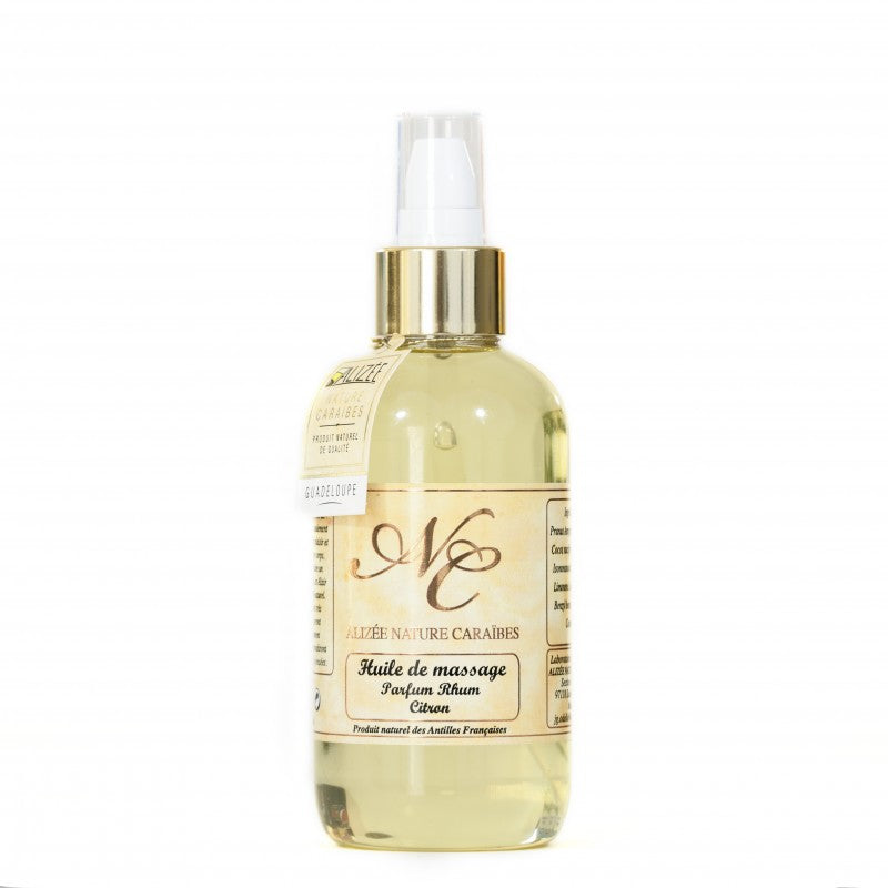 Huile de massage fleur de tiaré de Guadeloupe