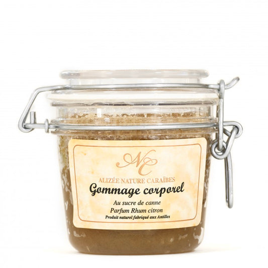 Gommage au sucre de canne parfum rhum citron de Guadeloupe 250ML