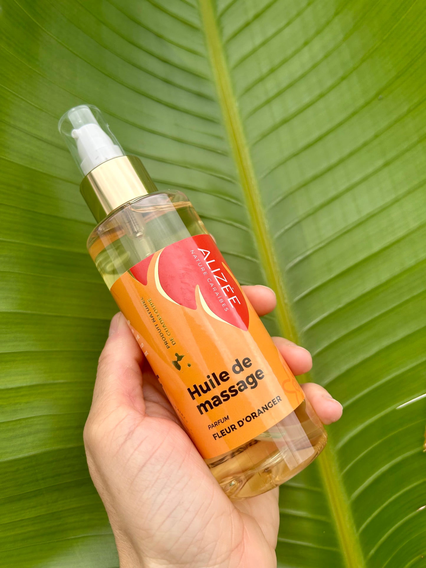 Huile de massage fleur d'oranger de Guadeloupe