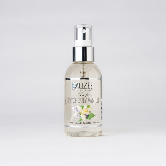 Eau de toilette parfum patchouly vanille de Guadeloupe 75 ml