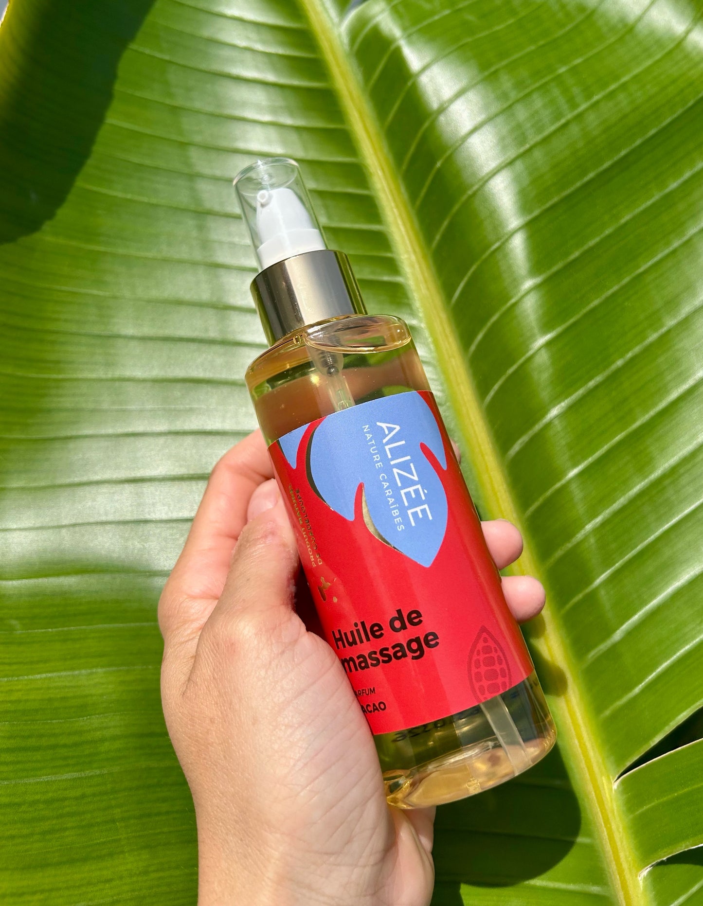 Huile de massage fève de cacao de Guadeloupe