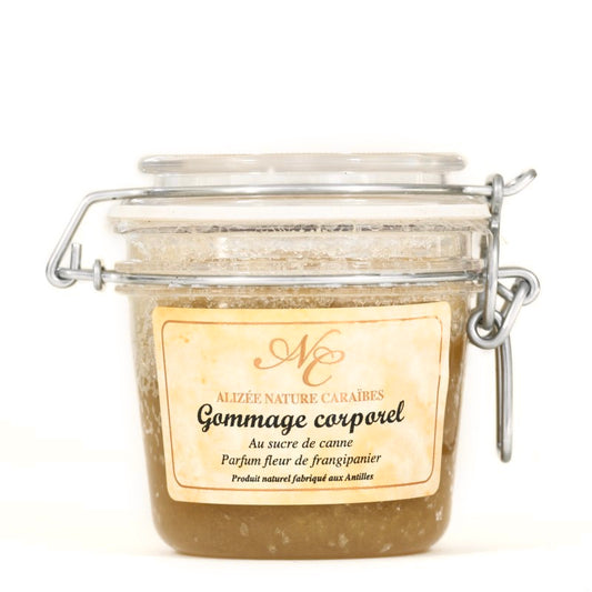 Gommage au sucre de canne parfum frangipanier de Guadeloupe 250ML
