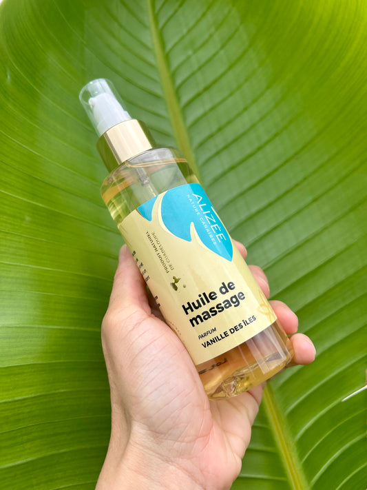 Huile de massage vanille des îles de Guadeloupe