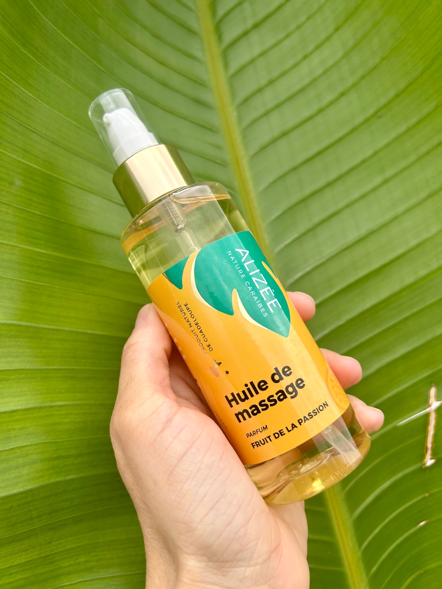 Huile de massage fruit de la passion de Guadeloupe
