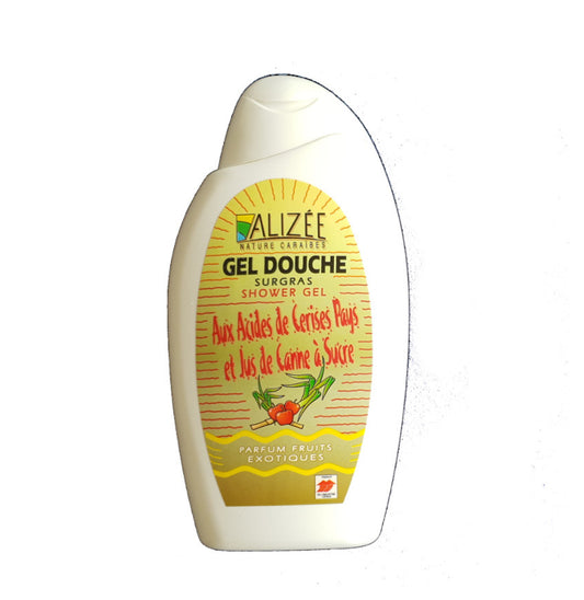GEL DOUCHE CERISES PAYS ET CANNE À SUCRE DE GUADELOUPE
