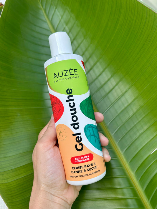 GEL DOUCHE CERISES PAYS ET CANNE À SUCRE DE GUADELOUPE
