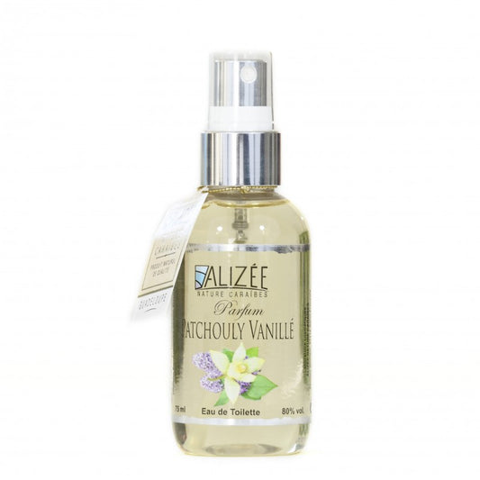 Eau de toilette parfum patchouly vanille de Guadeloupe